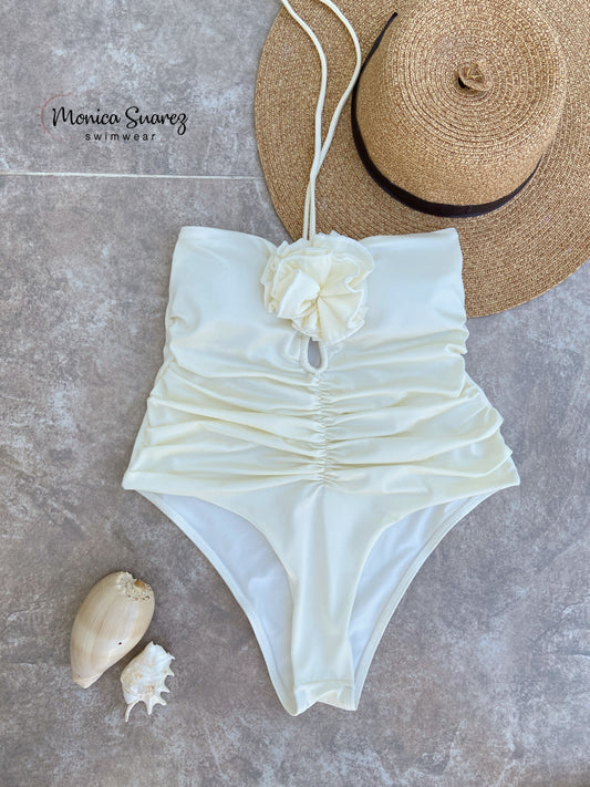 Enterizo Marfil primavera - Trajes de baño en Colombia