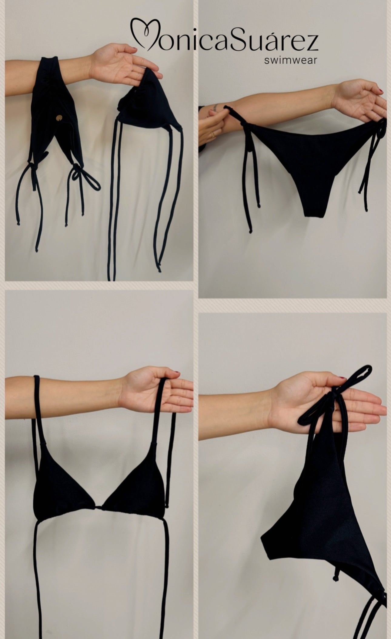 Bikini diamante negro
