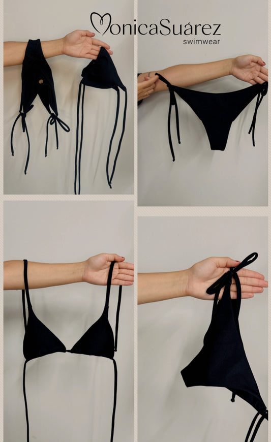 Bikini diamante negro
