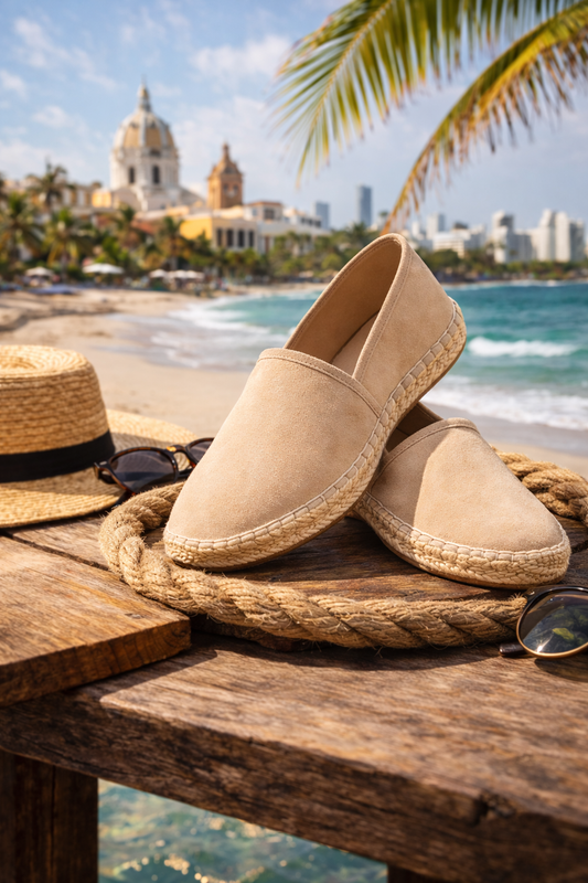 Espadriles Hombre Arena Rivera