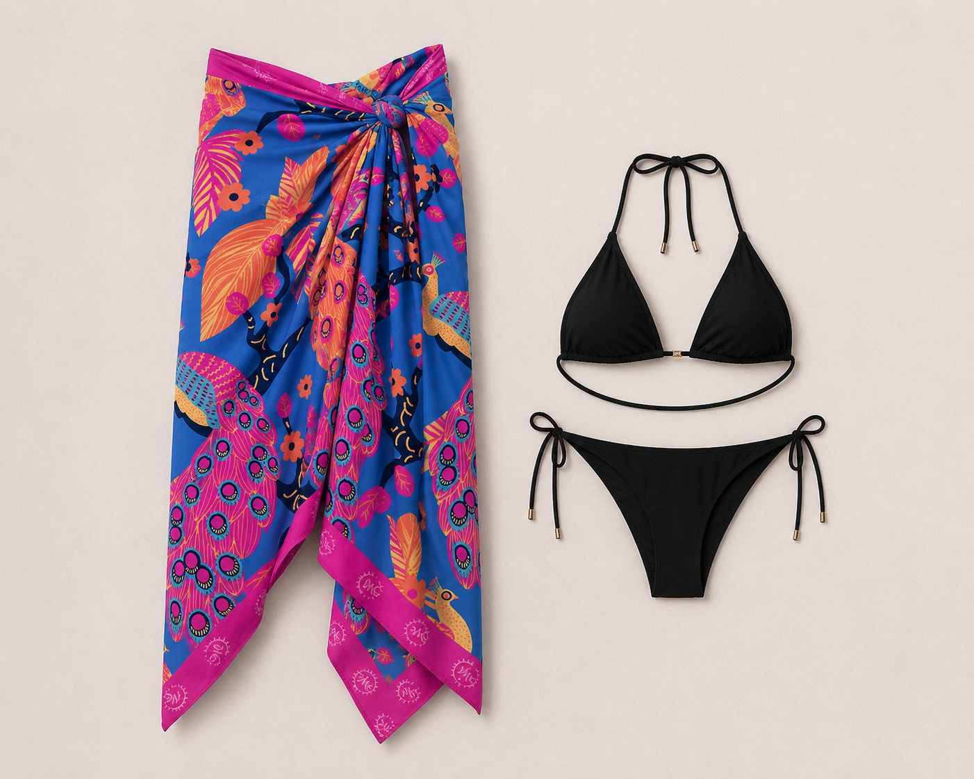 Set Pavo real nocturno