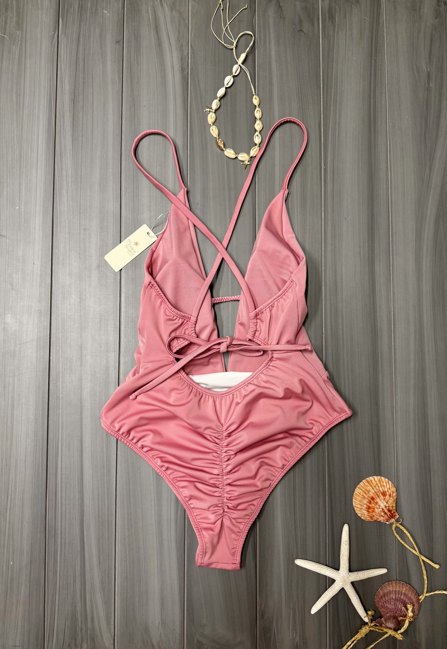 Enterizo Satin Rose