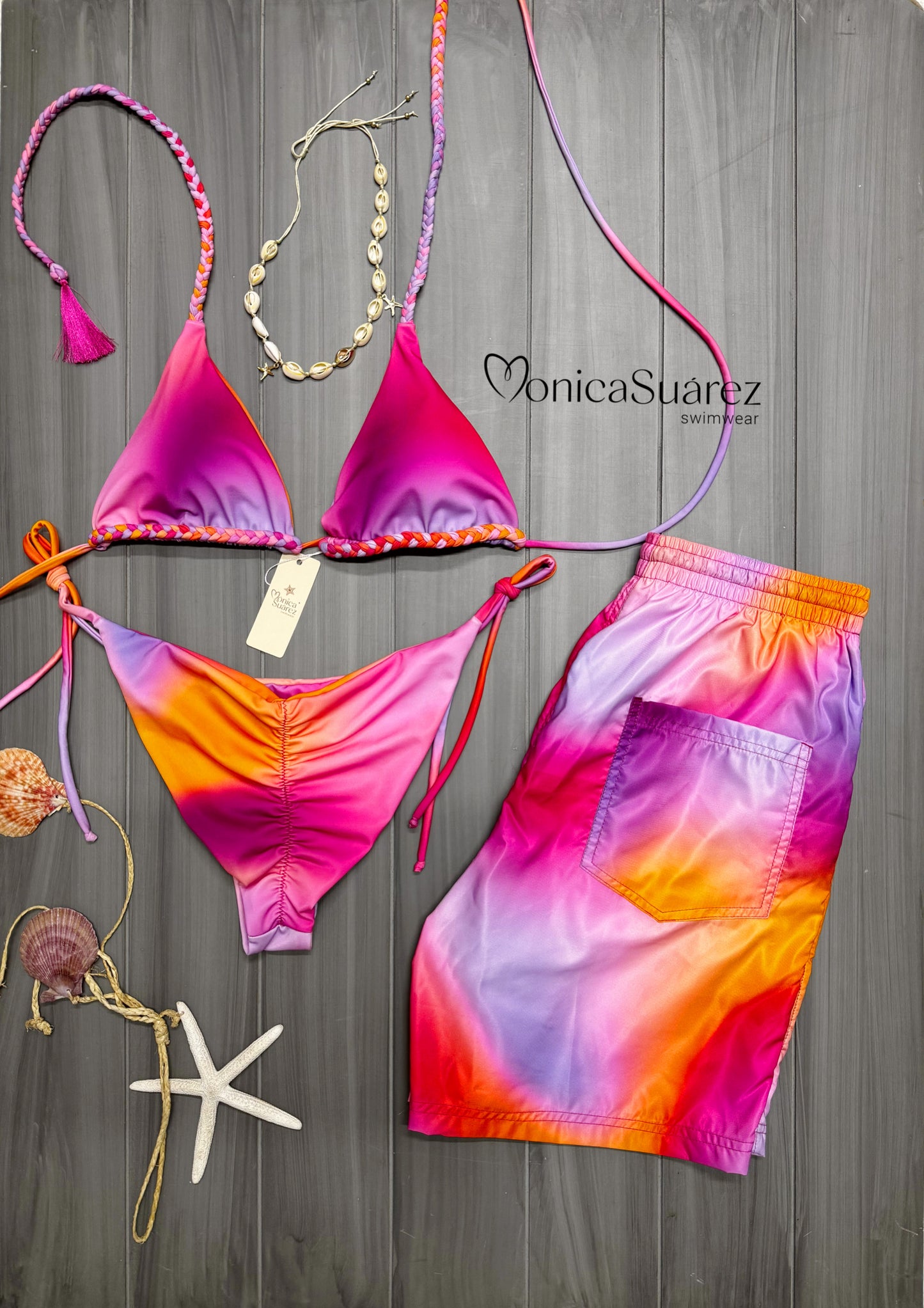 Dúo Aurora trenzada