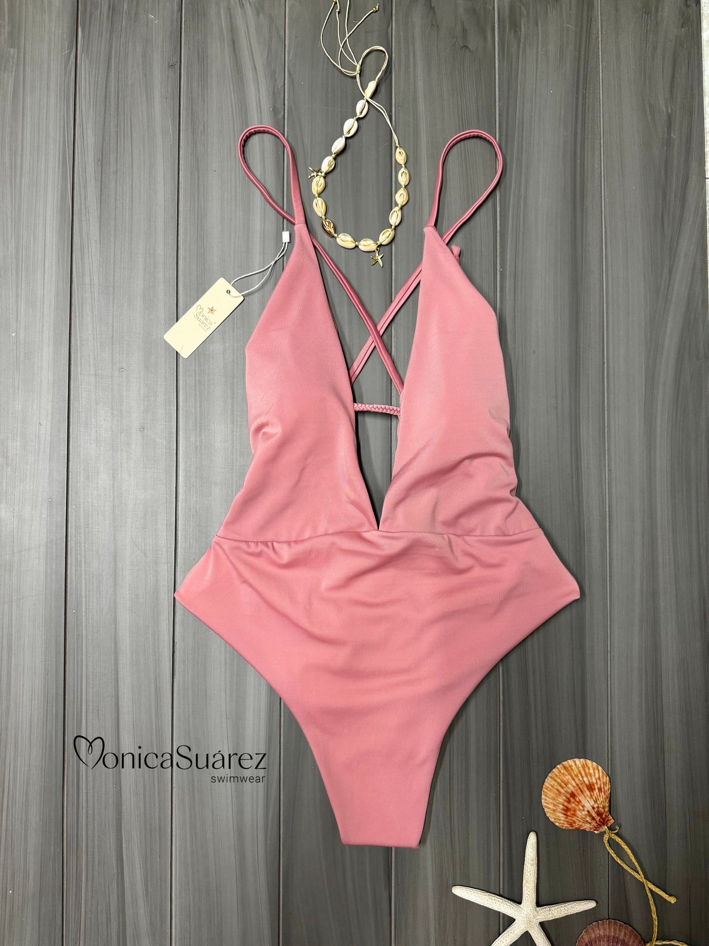 Enterizo Satin Rose