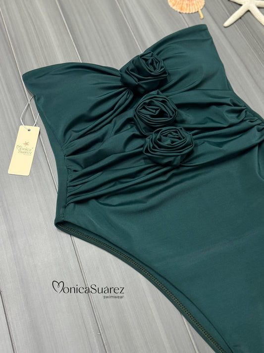 Enterizo rosa esmeralda