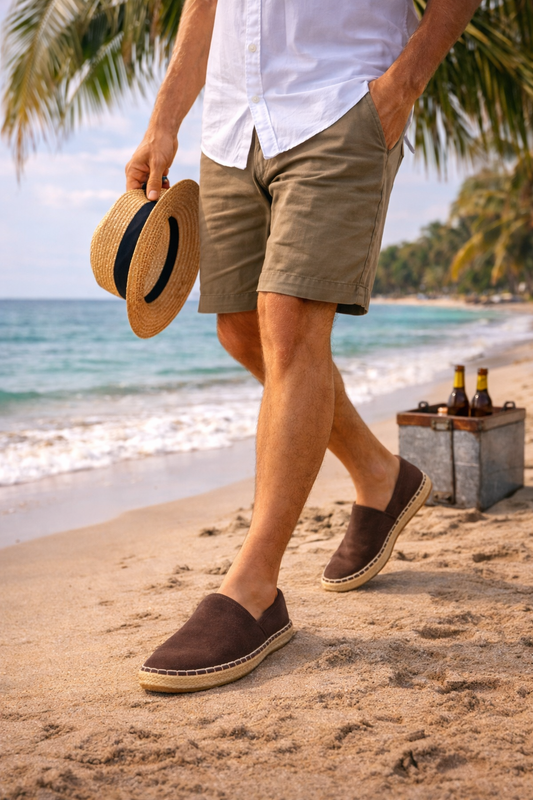 Espadriles Hombre café Costa brava
