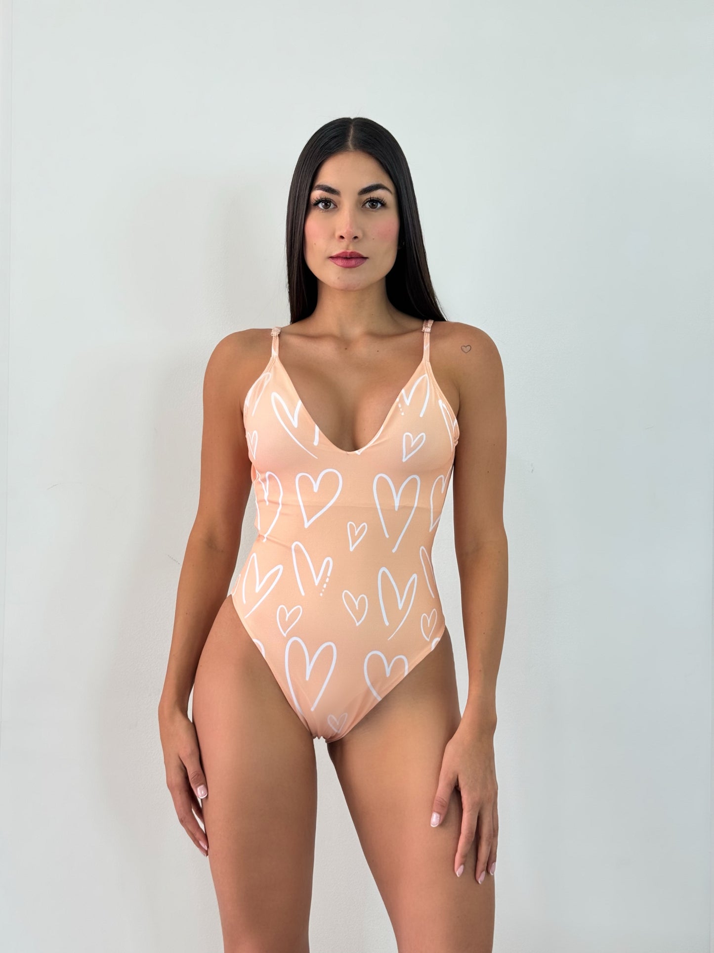 Enterizo Corazón Peach