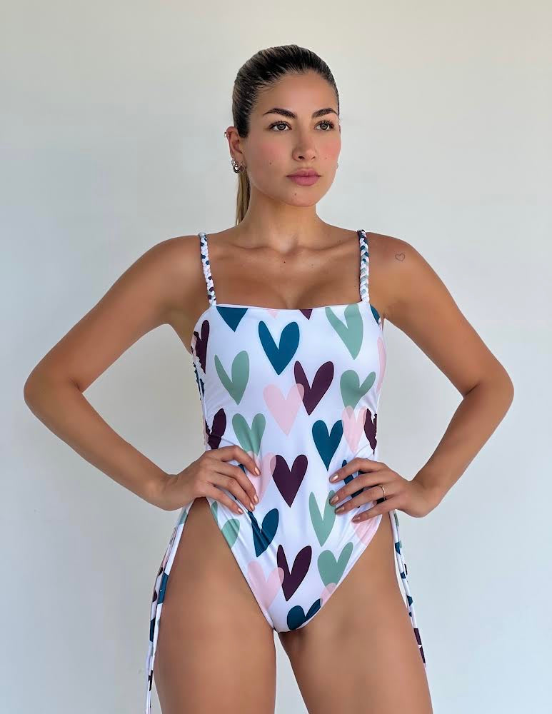 Enterizo corazones marinos - Trajes de baño en Colombia