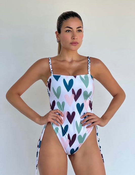 Enterizo corazones marinos - Trajes de baño en Colombia