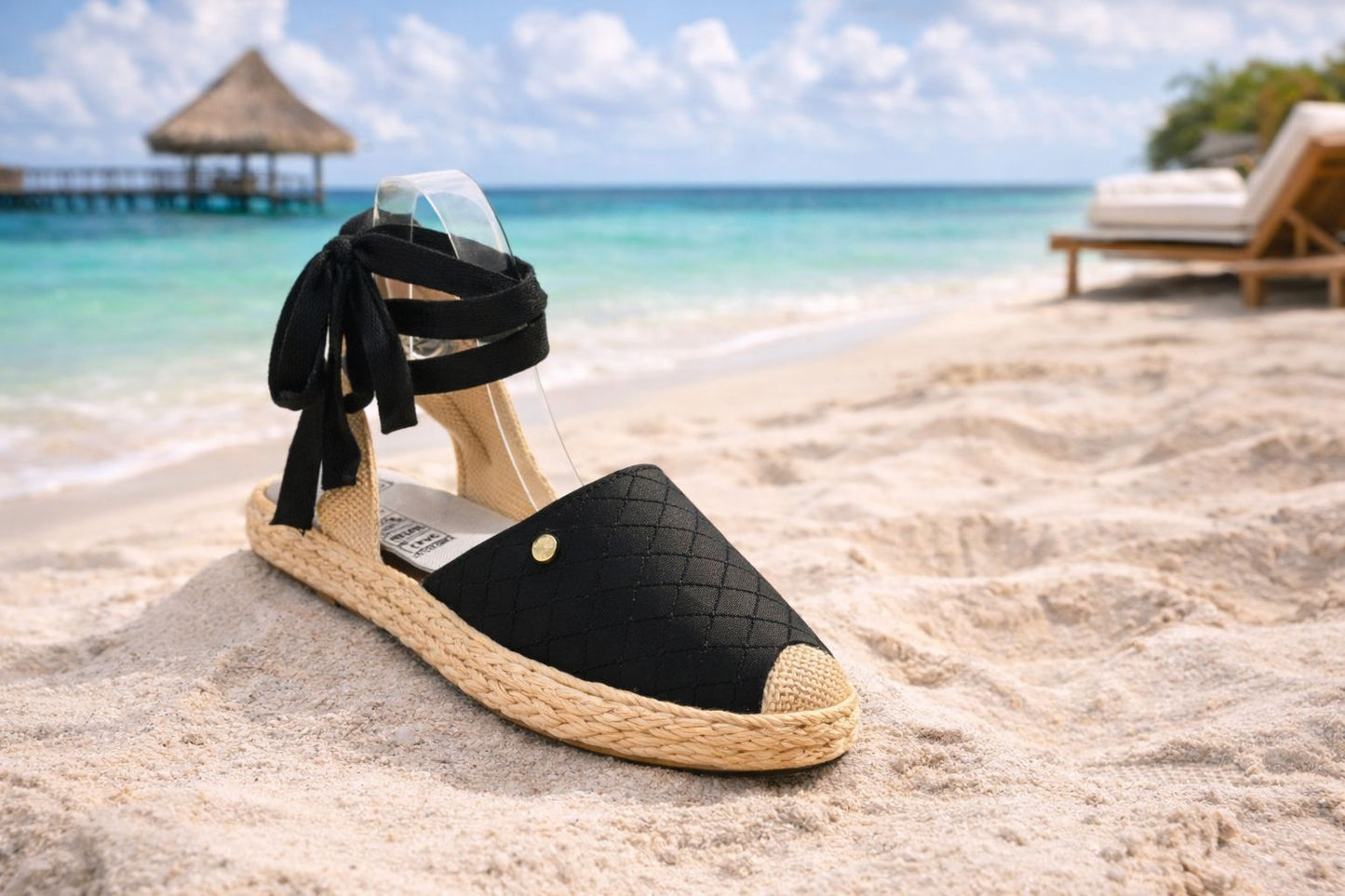 Calzado Negro trenzado