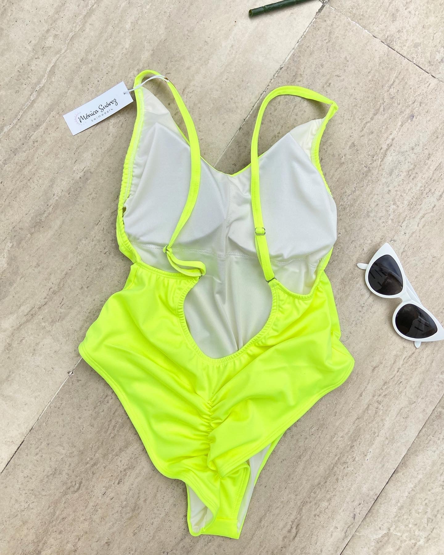 Enterizo ibiza amarillo neon