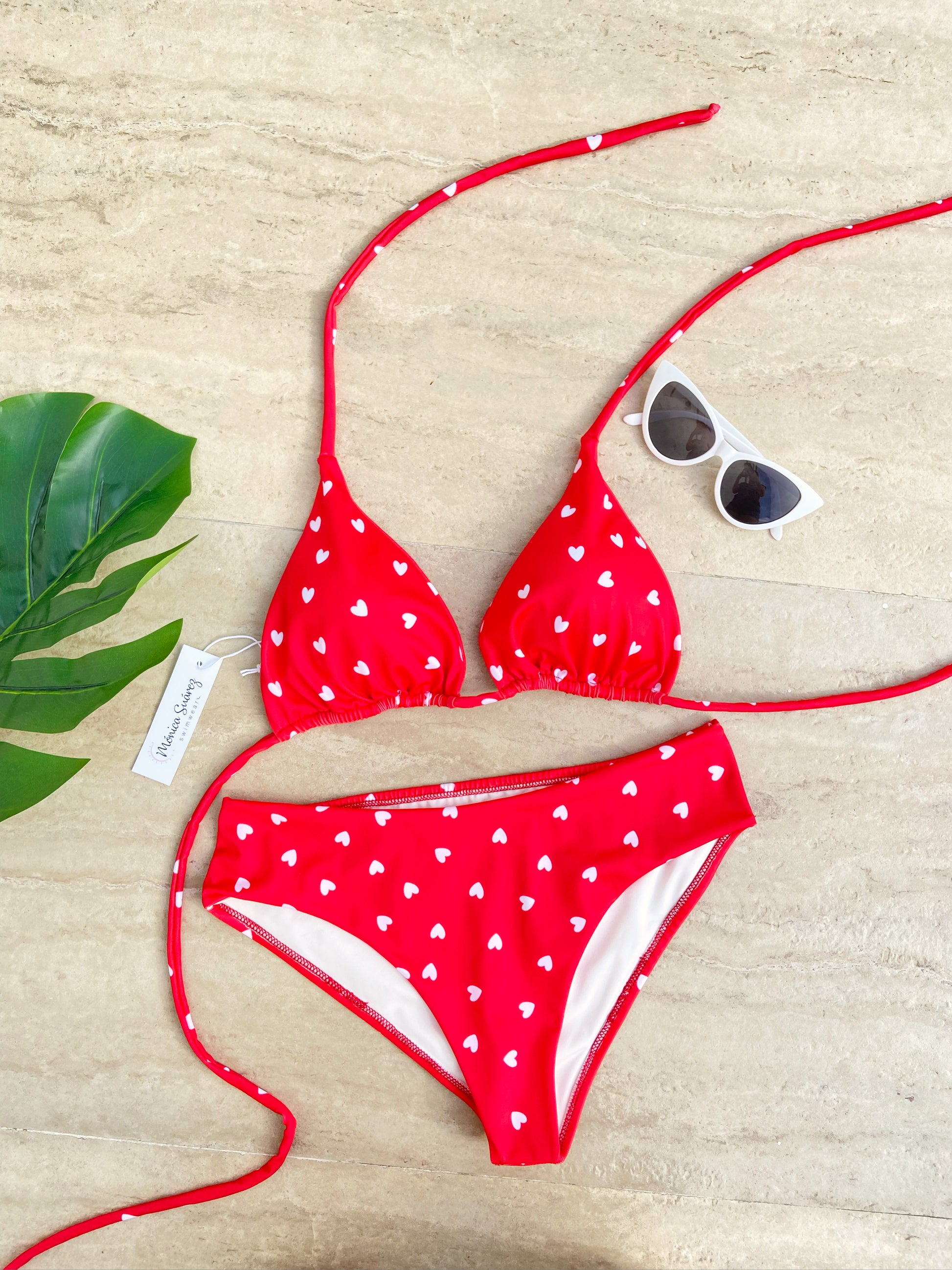 Bikini red heart - Trajes de baño en Colombia
