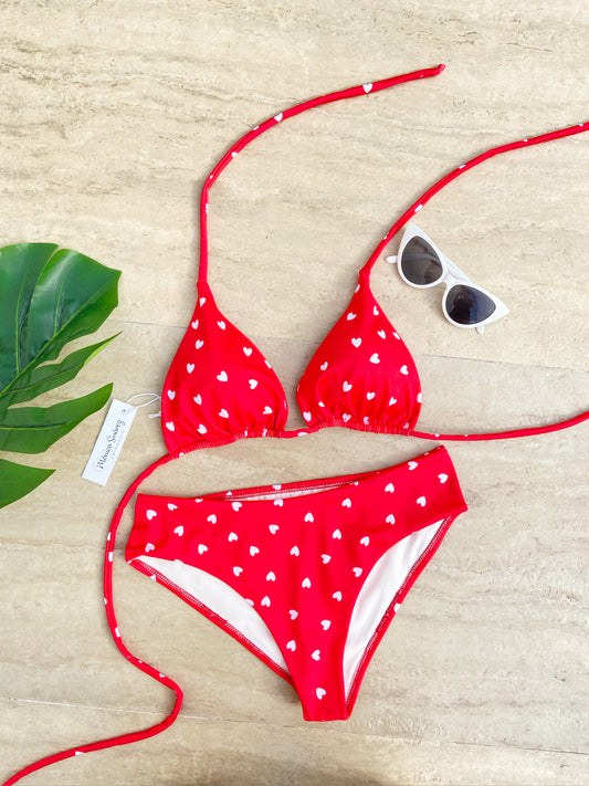 Bikini red heart - Trajes de baño en Colombia