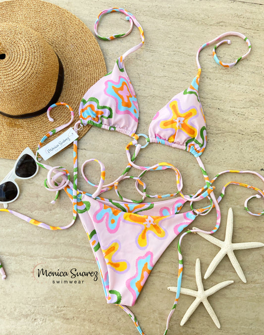 Bikini rosa estrella - Trajes de baño en Colombia