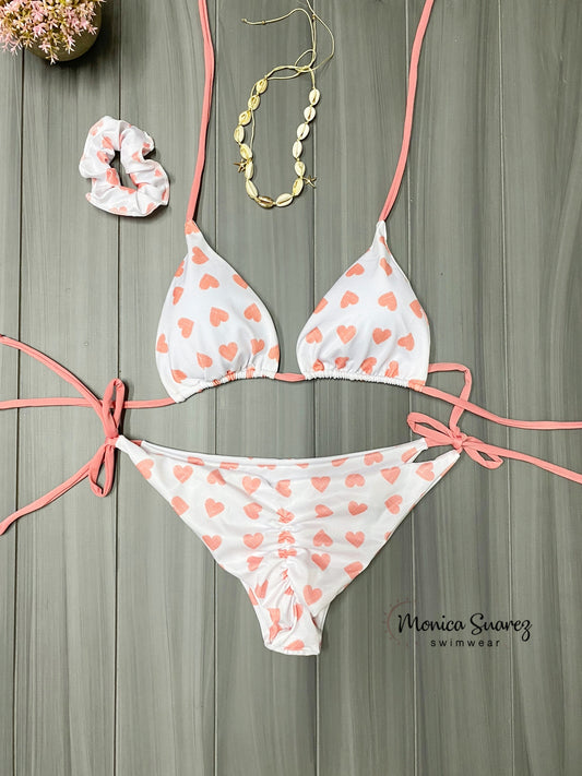 Bikini corazones rosa - Trajes de baño en Colombia