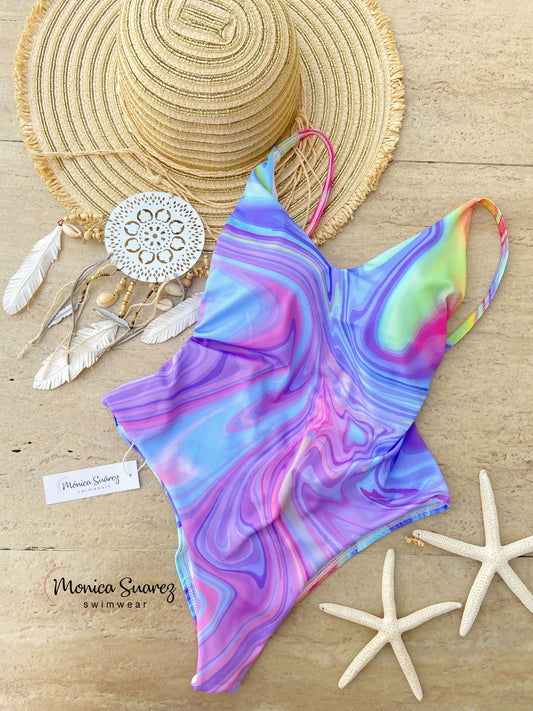 Enterizo ibiza pintura diluida - Trajes de baño en Colombia