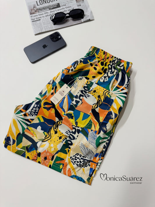 Pantaloneta selva exótica