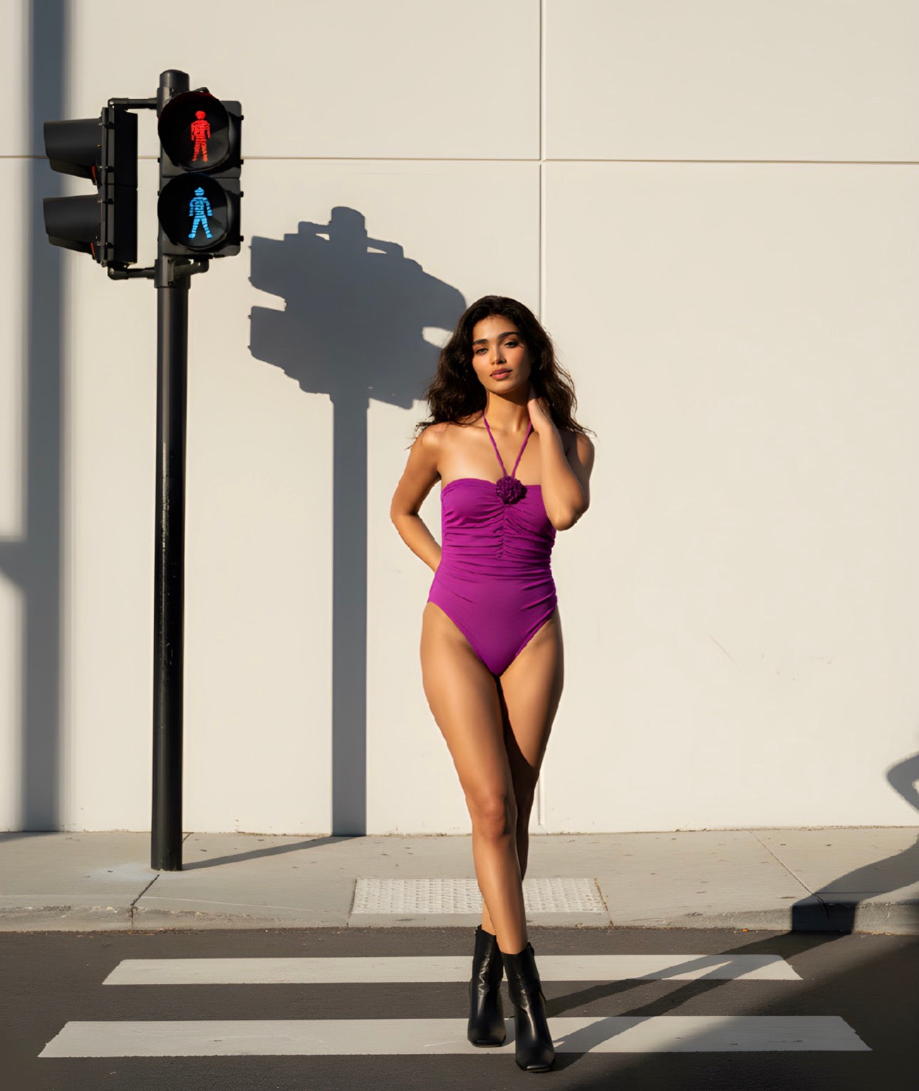 Enterizo Orquídea Fucsia