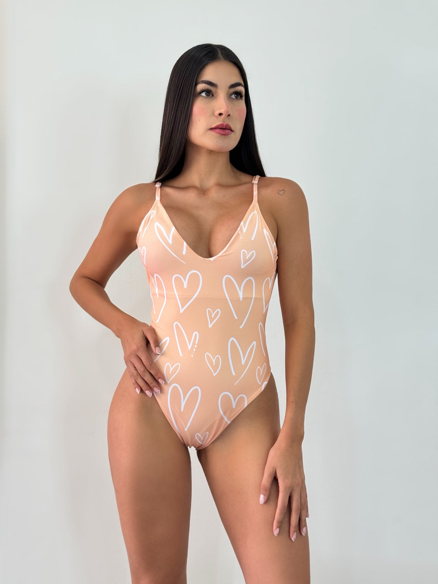 Enterizo Corazón Peach