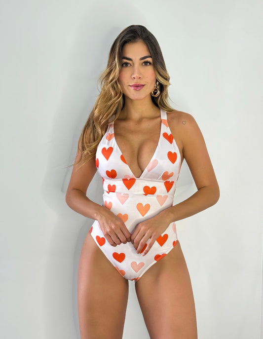 Enterizo Sweetheart Bow