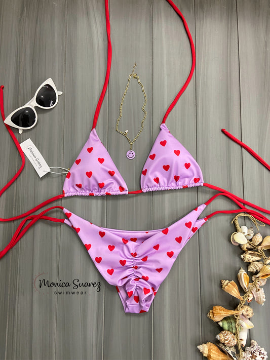 Bikini corazones rojos - 